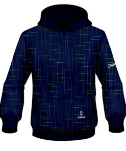 Plain Rising Navy Blue CoolWick Bowling Hoodie