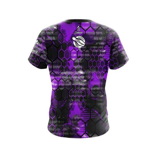 12Bagger Bowling Purple Honeycomb CoolWick Bowling Jersey - Image 2
