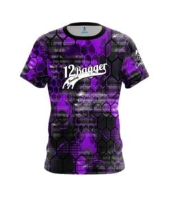12Bagger Bowling Purple Honeycomb CoolWick Bowling Jersey