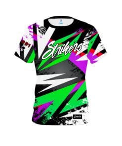 12Bagger Bowling Strikers Laneside Prizm Green CoolWick Bowling Jersey
