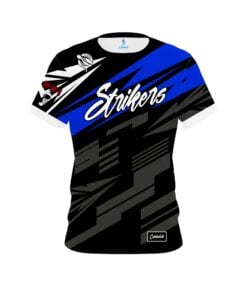 12Bagger Bowling Strikers Main Stage Prizm Blue CoolWick Bowling Jersey
