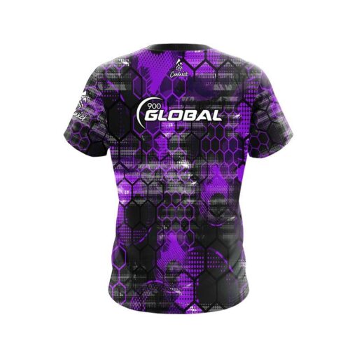 900 Global Purple Honeycomb CoolWick Bowling Jersey - Image 2
