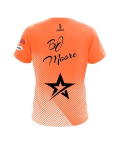 Alternative view of Roto Grip BJ Moore Coral White Oblique Lines CoolWick Bowling Jersey