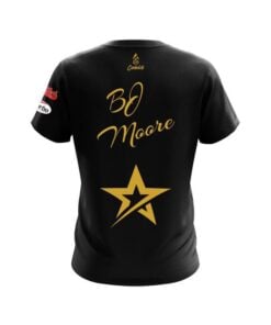 Alternative view of Roto Grip BJ Moore Plain Black Gold CoolWick Bowling Jersey