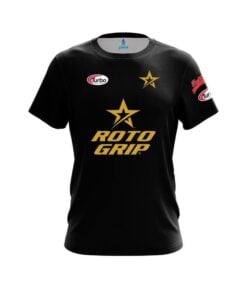 Roto Grip BJ Moore Plain Black Gold CoolWick Bowling Jersey