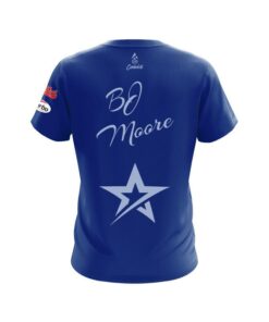 Alternative view of Roto Grip BJ Moore Plain Blue Grey CoolWick Bowling Jersey