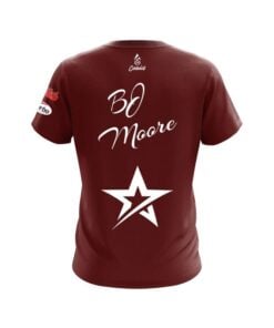 Alternative view of Roto Grip BJ Moore Plain Maroon White CoolWick Bowling Jersey