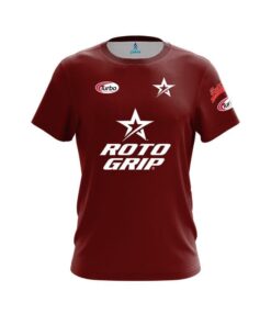 Roto Grip BJ Moore Plain Maroon White CoolWick Bowling Jersey