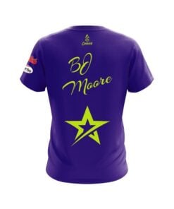 Alternative view of Roto Grip BJ Moore Plain Purple Lime Green CoolWick Bowling Jersey