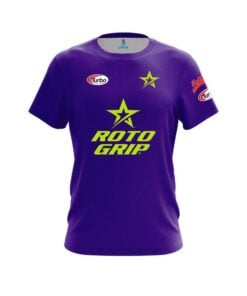 Roto Grip BJ Moore Plain Purple Lime Green CoolWick Bowling Jersey