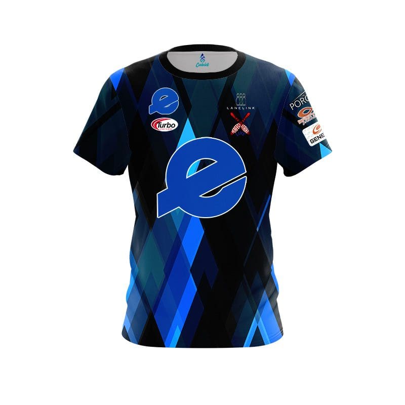 Ebonite AJ Chapman Black Blue Diamonds CoolWick Bowling Jersey