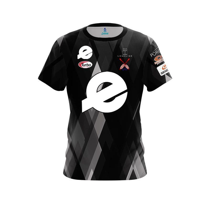 Ebonite AJ Chapman Black Grey Diamonds CoolWick Bowling Jersey