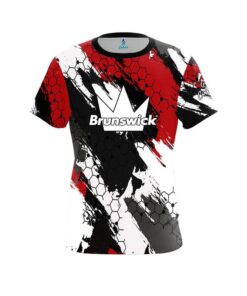 Brunswick Red Hexagram CoolWick Bowling Jersey
