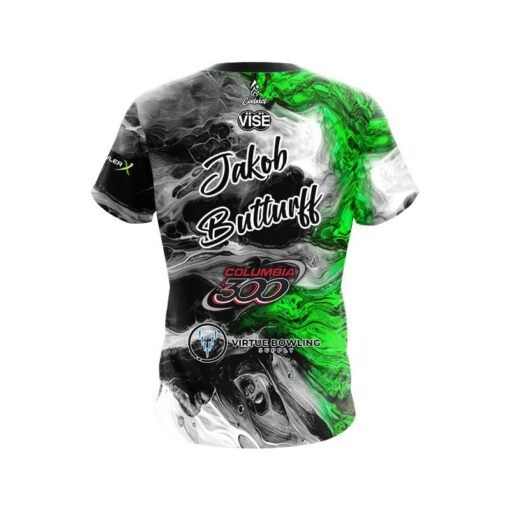 Columbia 300 Jakob Butturff Green Lava Replica CoolWick Bowling Jersey - Image 2