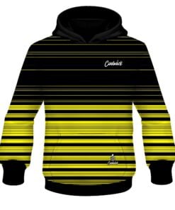 CoolWick Elite Black and Yellow Stripes Hoodie