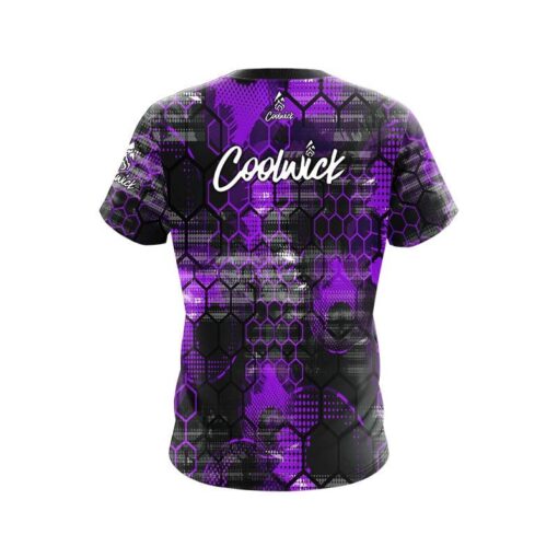 Signature CoolWick Purple Honeycomb Bowling Jersey - Image 2