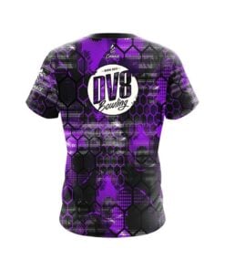 Alternative view of DV8 Purple Honeycomb CoolWick Bowling Jersey
