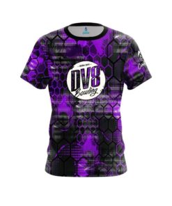 DV8 Purple Honeycomb CoolWick Bowling Jersey