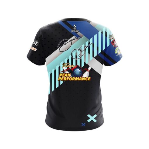 Storm Peak Performance Abstract Luxury Replica CoolWick Bowling Jersey - Image 2