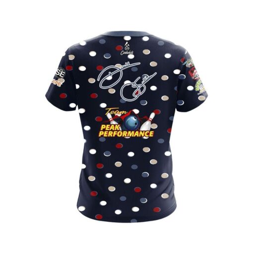 Storm Peak Performance Dark Polka Dots Replica CoolWick Bowling Jersey - Image 2