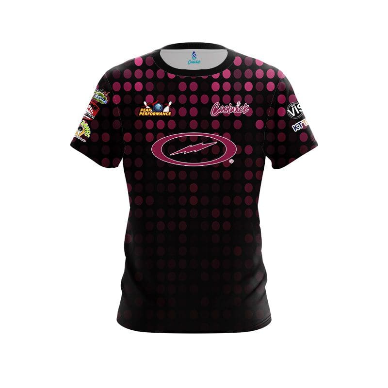 Storm Peak Performance Faded Pink Dots Replica CoolWick Bowling Jersey