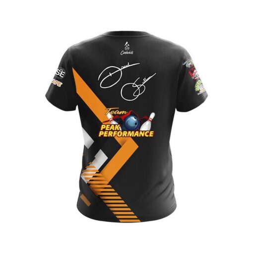 Storm Peak Performance Hipster Sport Orange Replica CoolWick Bowling Jersey - Image 2