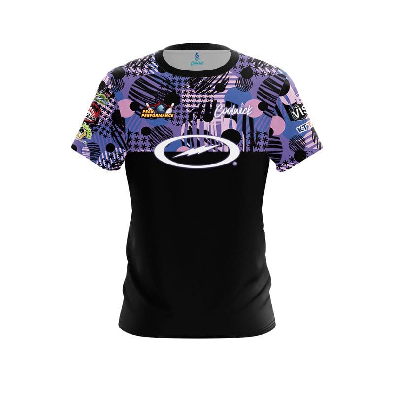 Storm Peak Performance Purple Horizontal Split Replica CoolWick Bowling Jersey