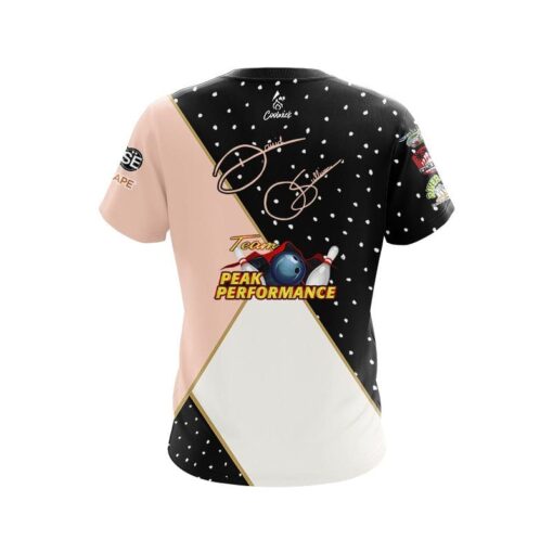 Storm Peak Performance Pastel Gold Dots Replica CoolWick Bowling Jersey - Image 2