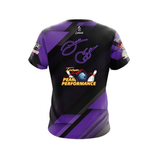 Storm Peak Performance Purple Element Replica CoolWick Bowling Jersey - Image 2