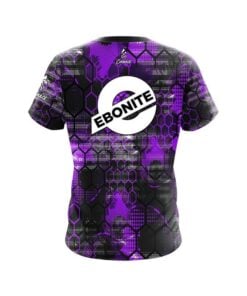 Alternative view of Ebonite Purple Honeycomb CoolWick Bowling Jersey