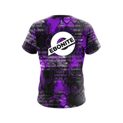 Ebonite Purple Honeycomb CoolWick Bowling Jersey - Image 2
