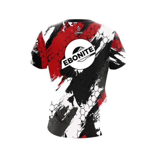 Ebonite Red Hexagram CoolWick Bowling Jersey - Image 2