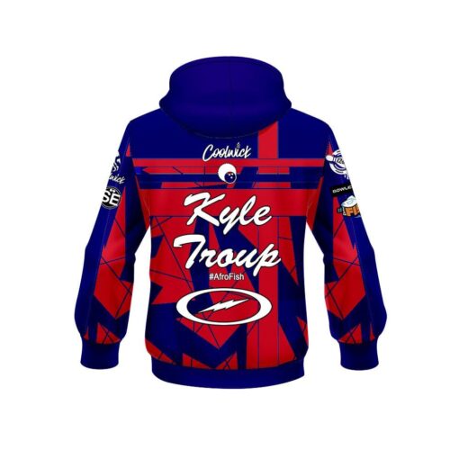 Kyle Troup Fro Cup Replica CoolWick Bowling Hoodie - Image 2