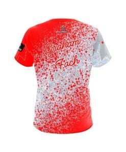 Alternative view of Brunswick Graham Fach Canadian Flag Splatter Replica CoolWick Bowling Jersey