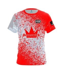 Brunswick Graham Fach Canadian Flag Splatter Replica CoolWick Bowling Jersey