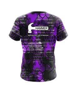 Alternative view of Hammer Purple Honeycomb CoolWick Bowling Jersey