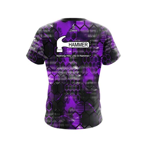 Hammer Purple Honeycomb CoolWick Bowling Jersey - Image 2