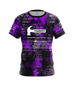 Hammer Purple Honeycomb CoolWick Bowling Jersey