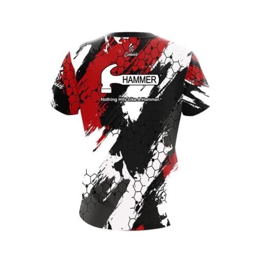 Hammer Red Hexagram CoolWick Bowling Jersey - Image 2