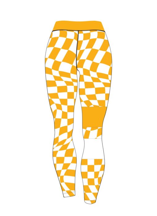 Orange White Motley CoolWick Leggings - Image 2