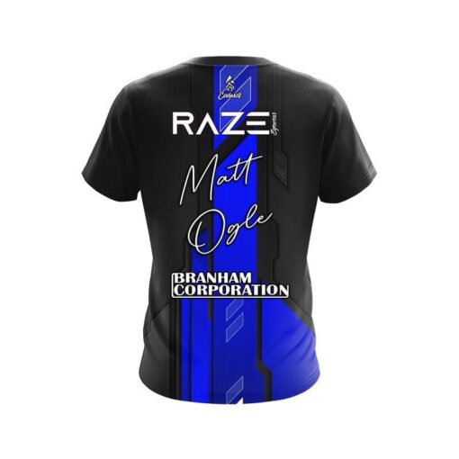 DV8 Matt Ogle Blue Underscore Replica CoolWick Bowling Jersey - Image 2