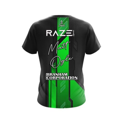 DV8 Matt Ogle Green Underscore Replica CoolWick Bowling Jersey - Image 2