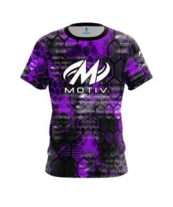 Motiv Purple Honeycomb CoolWick Bowling Jersey