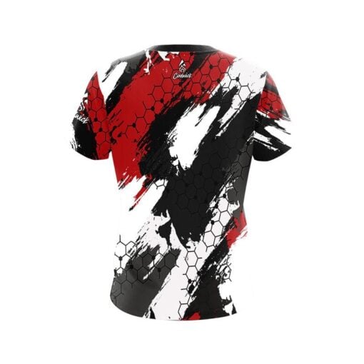 Plain Red Hexagram CoolWick Bowling Jersey - Image 2