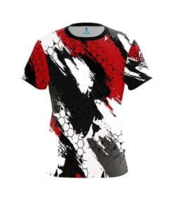 Plain Red Hexagram CoolWick Bowling Jersey