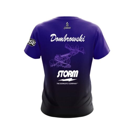 Storm Patrick Dombrowski Purple to Black Inversion Replica CoolWick Bowling Jersey - Image 2