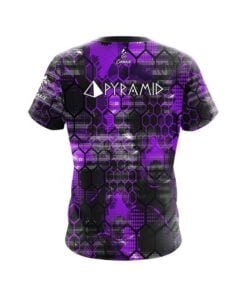 Alternative view of Pyramid Purple Honeycomb CoolWick Bowling Jersey