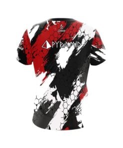 Alternative view of Pyramid Red Hexagram CoolWick Bowling Jersey