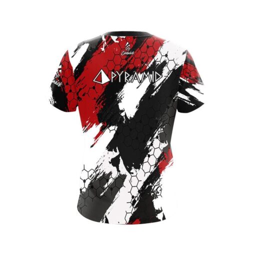 Pyramid Red Hexagram CoolWick Bowling Jersey - Image 2