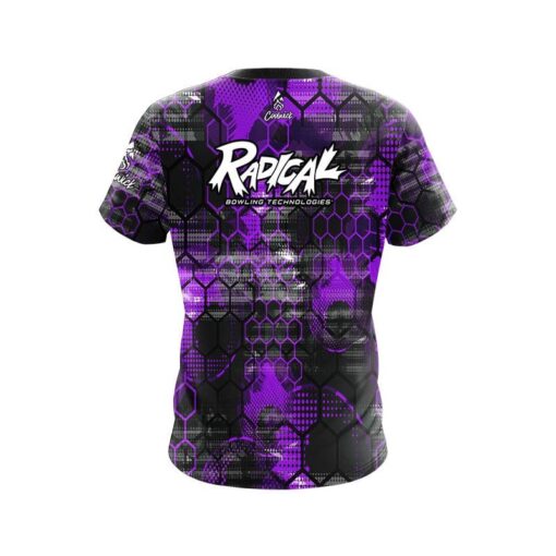 Radical Purple Honeycomb CoolWick Bowling Jersey - Image 2